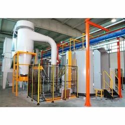 Automatic powder coating plant