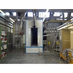 Industrial powder coating plant